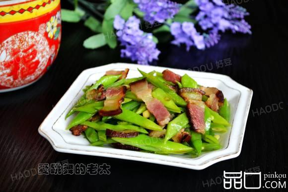 腊肉炒芸豆