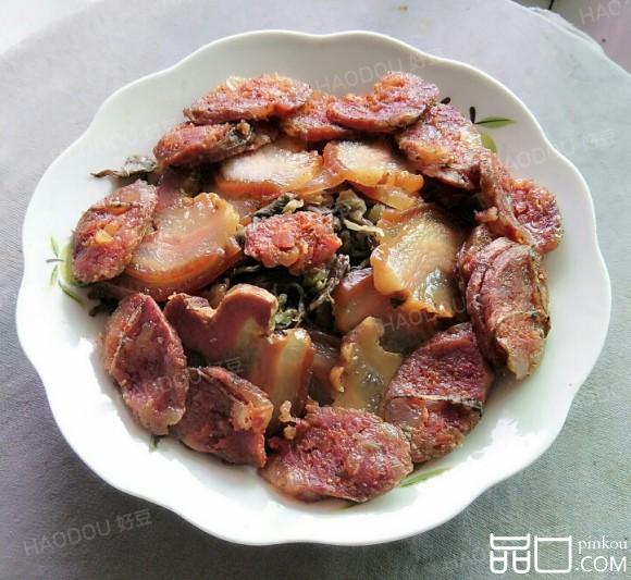咸菜蒸腊味