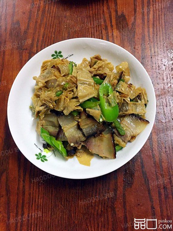 腐竹炒腊肉
