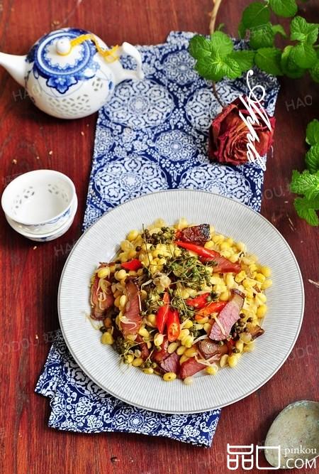 腊肉烧豆芽