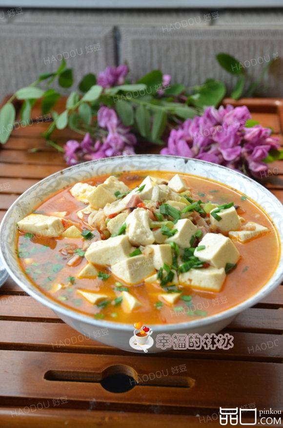 腊味肉沫豆腐汤