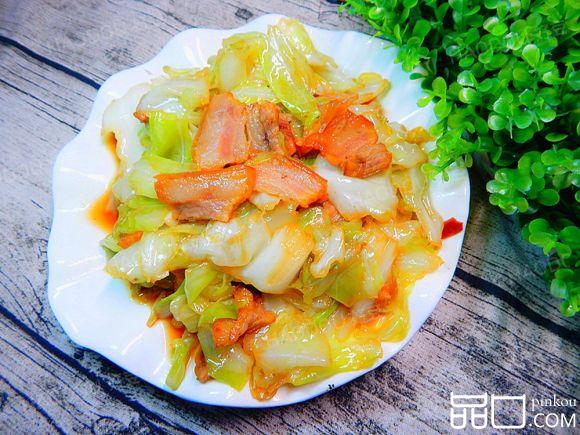 包菜炒腊肉