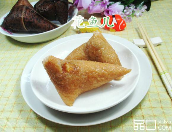 腊肉咸蛋黄糯米粽