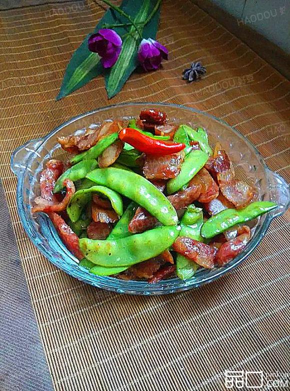 腊味炒荷兰豆
