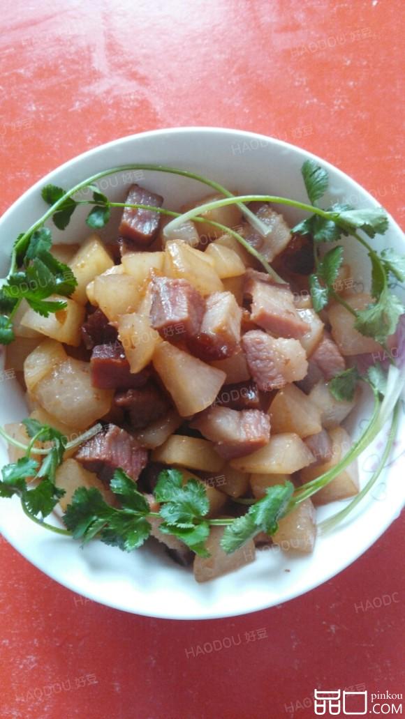 腊肉炒白萝卜
