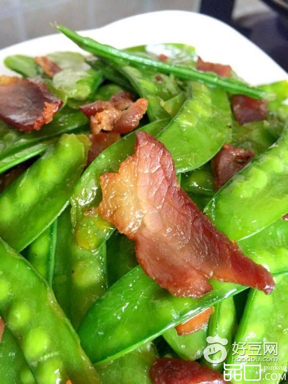 荷兰豆炒腊肉