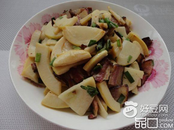 腊肉炒春笋