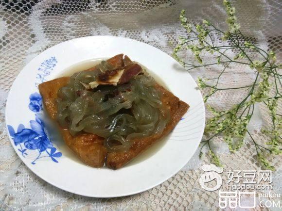腊肉油豆腐炖粉条