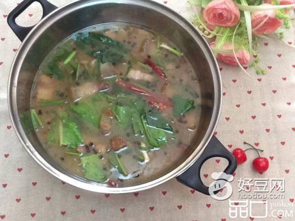 简易腊肉火锅