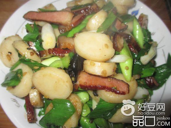 腊肉炒年糕