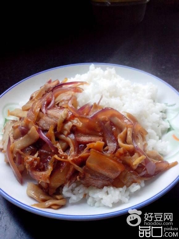 杏鲍菇腊肉饭