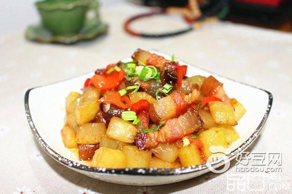 腊肉莴笋丁