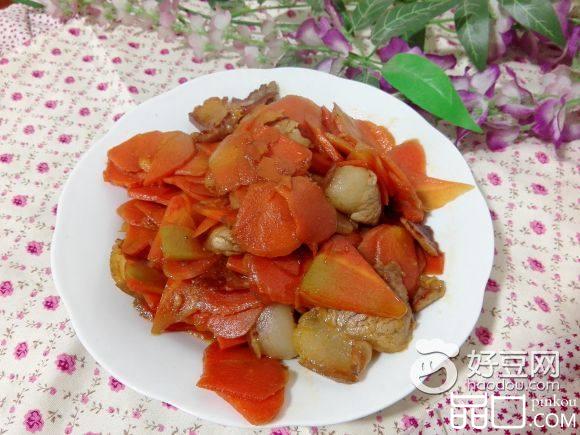 红萝卜炒腊肉