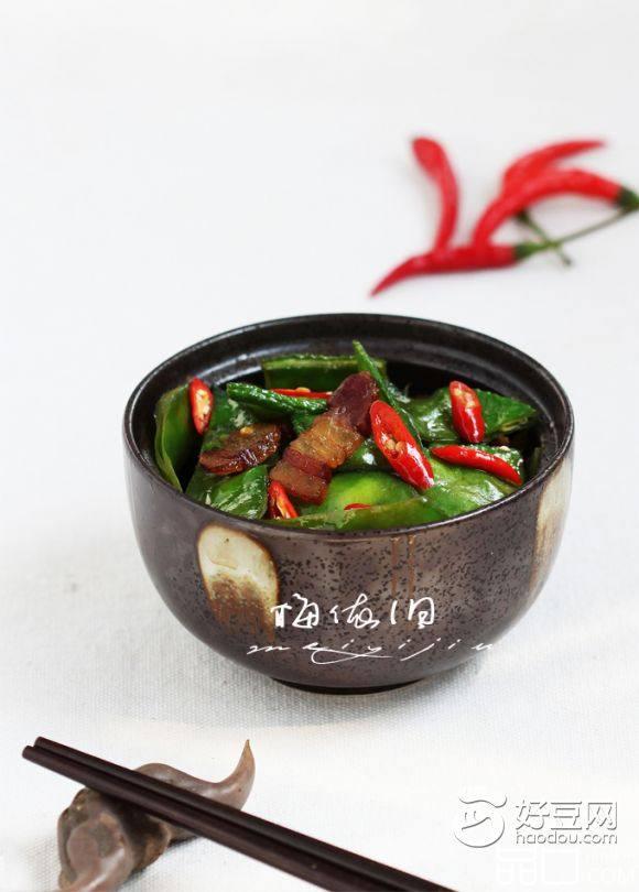 腊肉炒扁豆