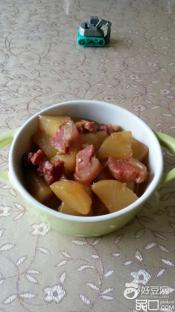 萝卜腊肉炖