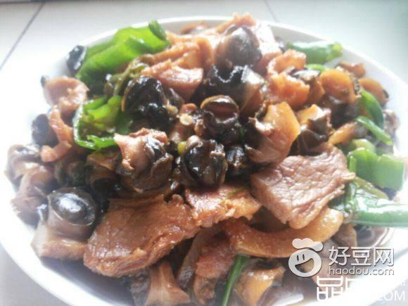 浓香腊肉炒田螺