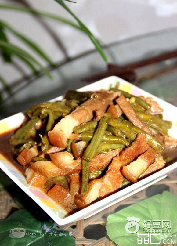 腊肉焖豆角