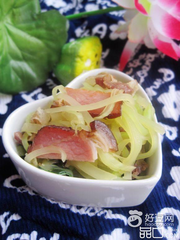 腊味炒莴笋丝