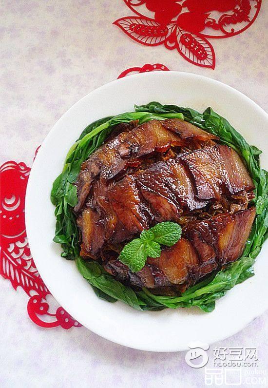 腊肉蒸干豆角