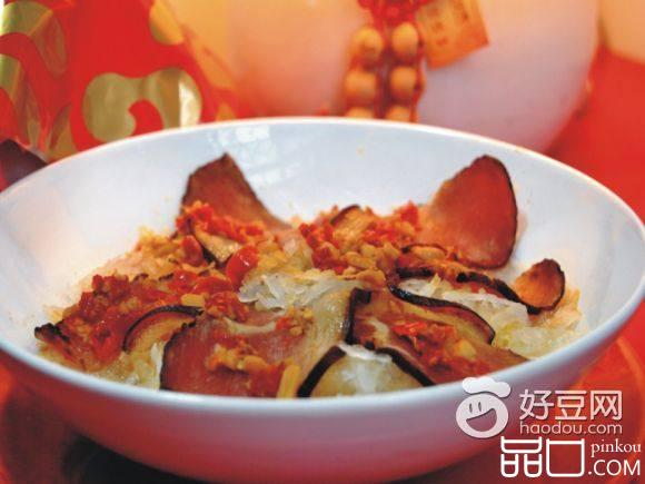 腊肉蒸萝卜丝