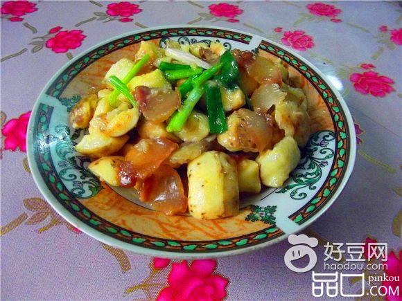 腊肉炒茨菇