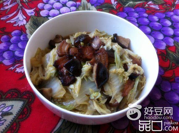 香菇白菜炒腊肉