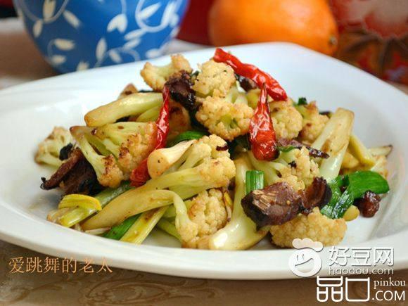 腊肉干锅花菜