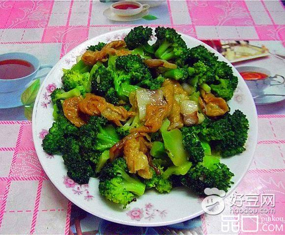 面筋炒西兰花