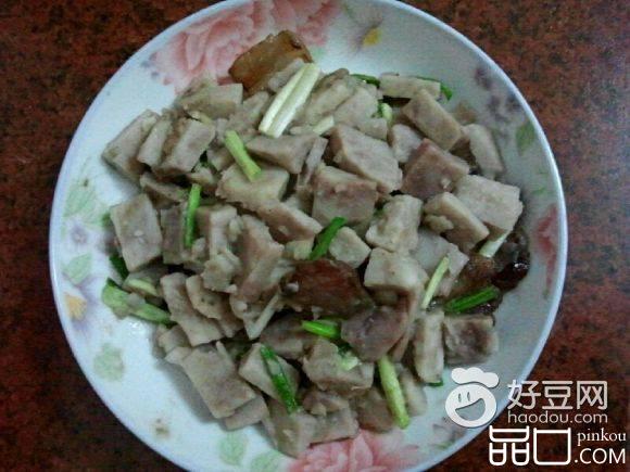 腊肉炒芋头