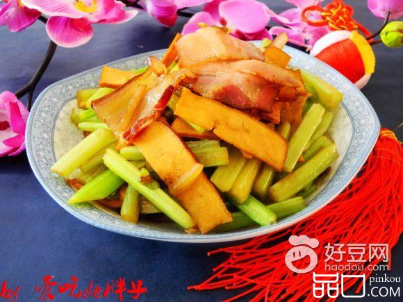 西芹豆干炒腊肉