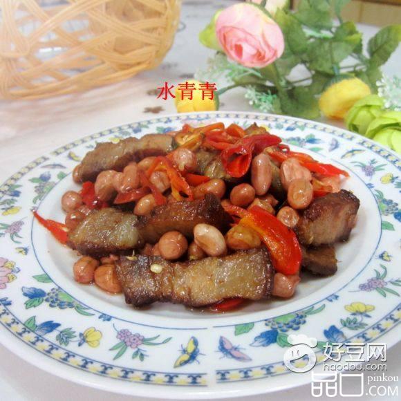 花生米炒腊肉