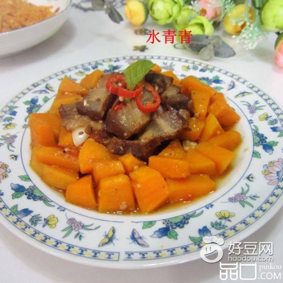 老南瓜丁炒腊肉