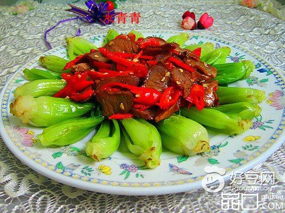 腊肉蔬菜盘