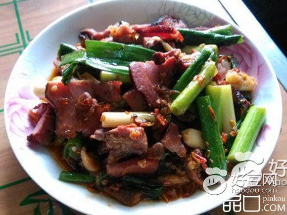 蒜炒腊肉