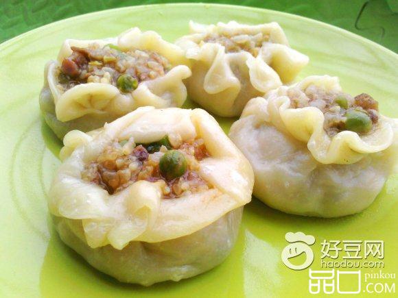 青豆腊肉烧麦