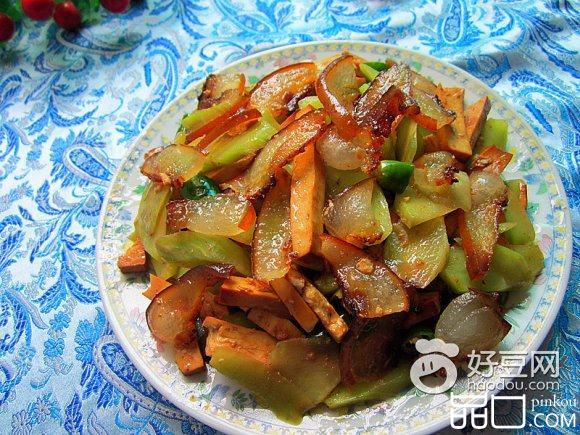 腊味香干炒莴笋