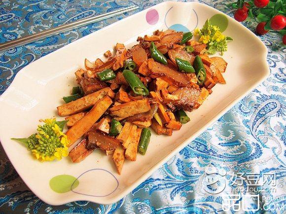 香干炒熏脸皮肉