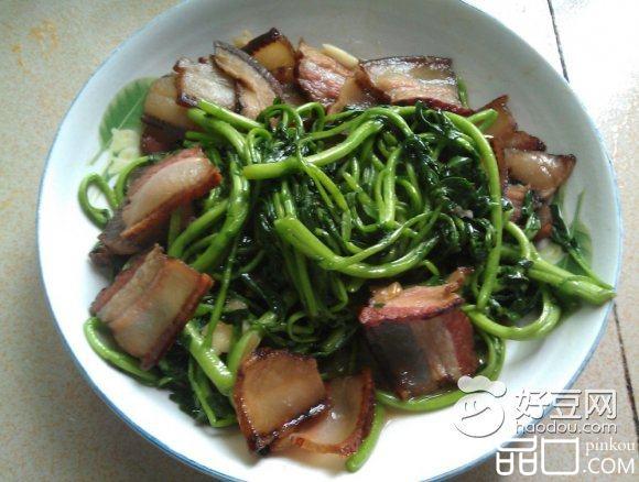 西洋菜炒腊肉