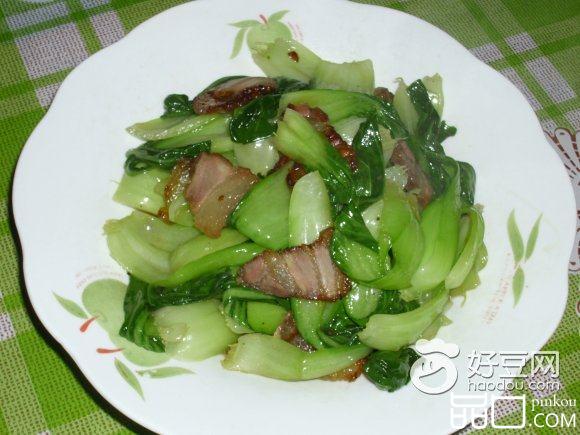 腊肉油菜