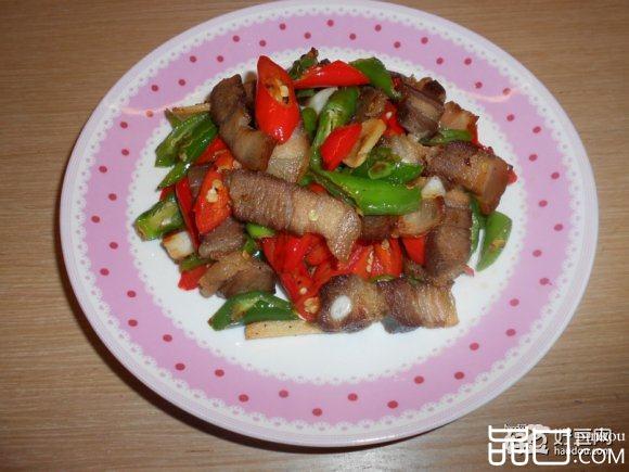 腊肉炒双辣椒