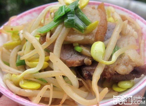 腊肉炒豆芽