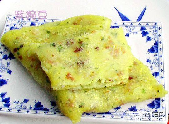 玉米面腊肉饼