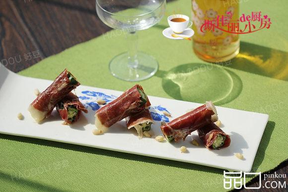 秋葵火腿卷