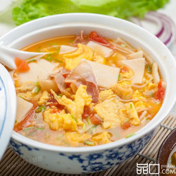火腿鸡蛋面片