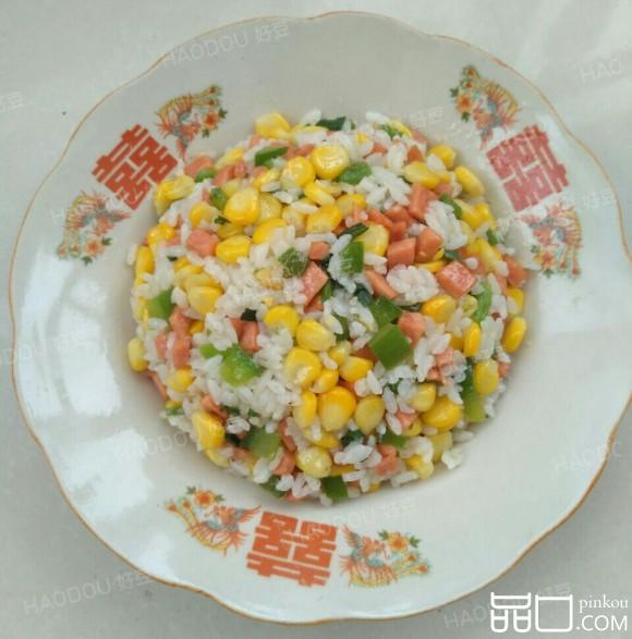 玉米粒炒米#多效护理