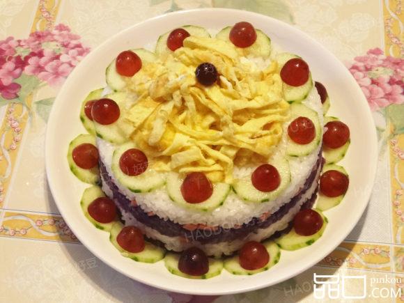 米饭生日蛋糕