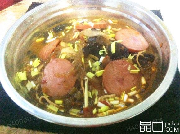 杂蔬鸡汤粉丝煲