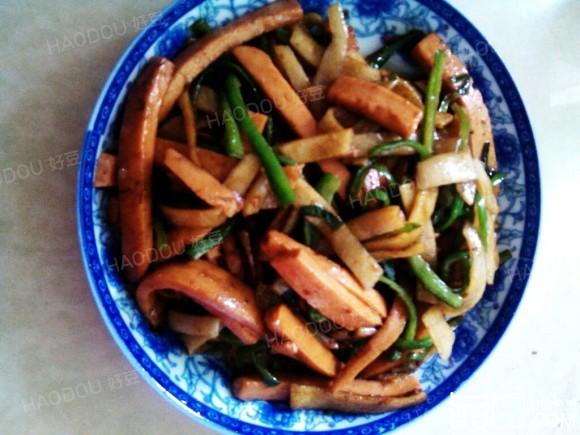 青椒火腿炒饼