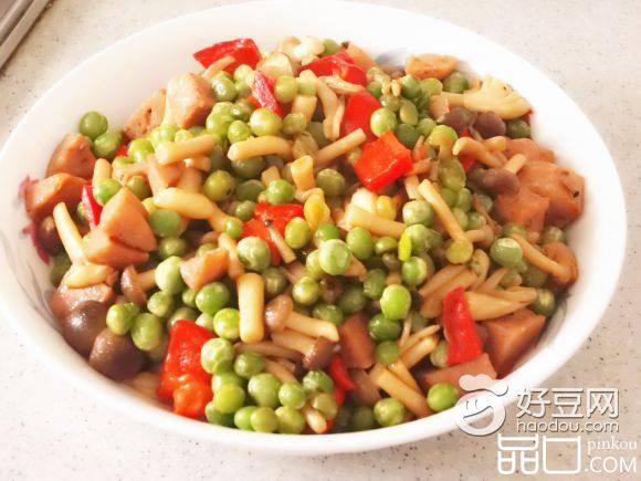 蟹味菇炒青豆