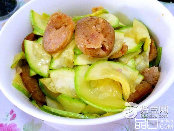 火腿炒西葫